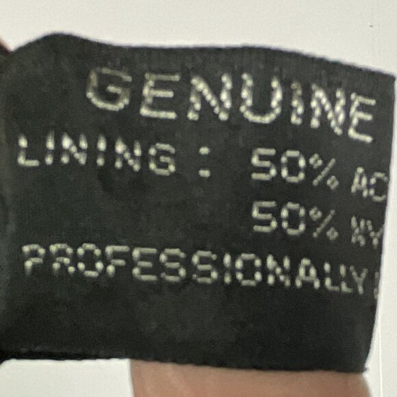 Georgetown Leather Design Black Genuine Leather Skirt, size 11/12 (see msrmnts) - Picture 8 of 9